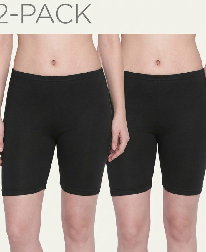 Bodycare Premium Black Cycling Shorts (Pack of 2)
