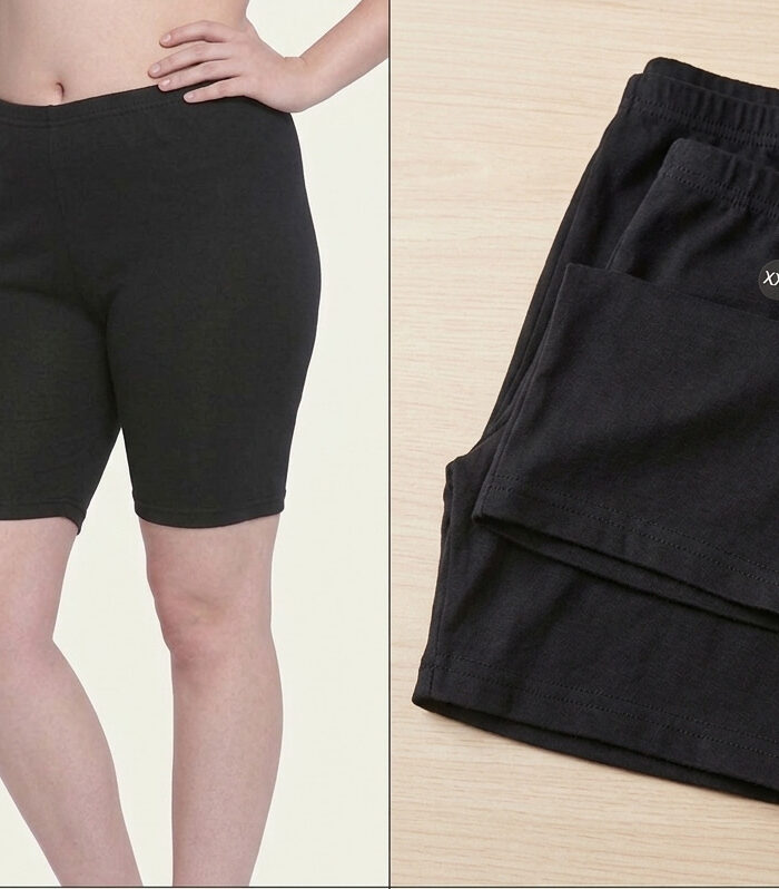 Bodycare Premium Black Cycling Shorts (Pack of 2 XXL )