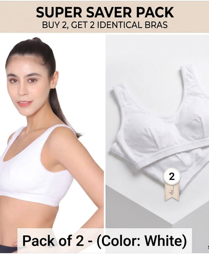 Bodycare Premium Support Sports Bra – Pack of 2